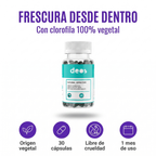 Cápsulas DEOS – Frescura Corporal Natural con Clorofila (30 cápsulas)