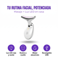 Masajeador Facial LED – Cuidado Profesional para Rostro y Cuello en Casa