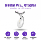 Masajeador Facial LED – Cuidado Profesional para Rostro y Cuello en Casa