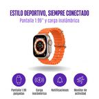 Smartwatch T800 Ultra – Pantalla 1.99" y Carga Inalámbrica