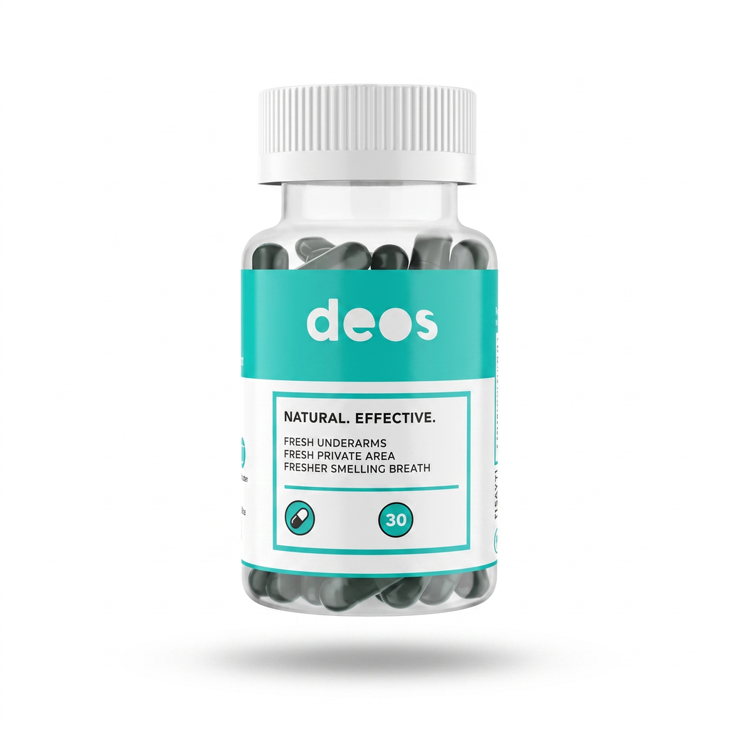 Cápsulas DEOS – Frescura Corporal Natural con Clorofila (30 cápsulas)