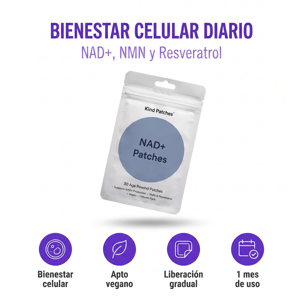 Parches NAD+ – Apoyo al Bienestar y Energía Celular (30 unidades)