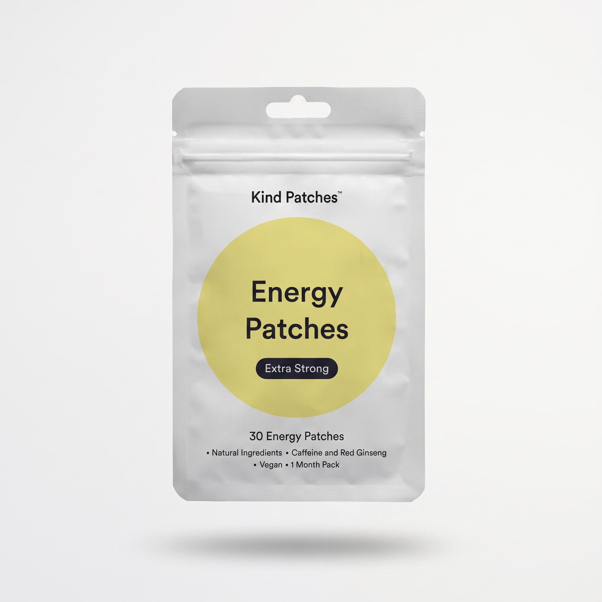 Parches de Energía Natural – Con Cafeína y Ginseng Rojo (30 unidades)