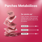 Parches Metabólicos – Con Cromo, Berberina y L-Glutamina (30 unidades)
