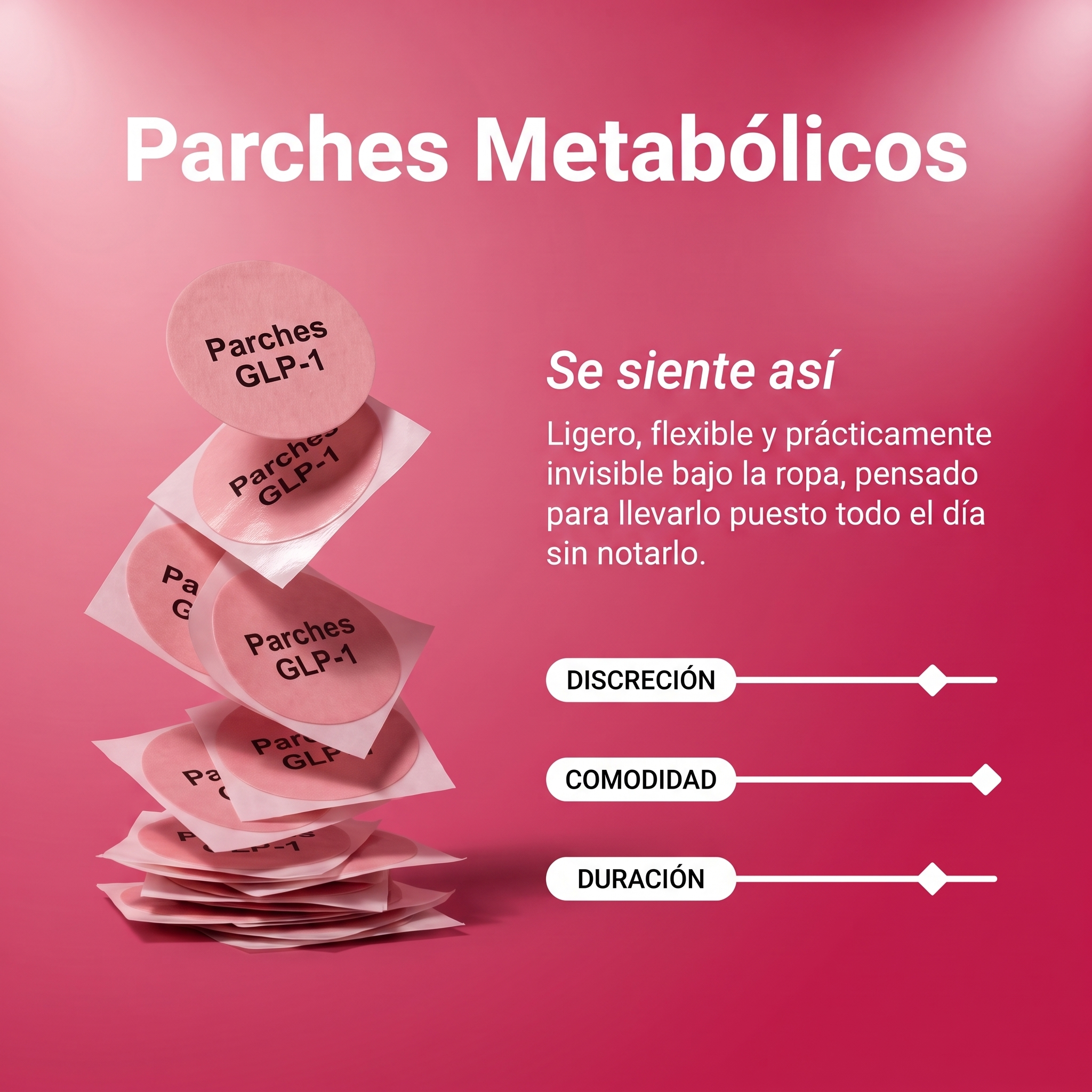 Parches Metabólicos – Con Cromo, Berberina y L-Glutamina (30 unidades)